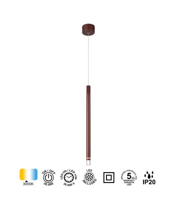 MOANA * COLGANTE 1L LED 7W - ORO ROSA